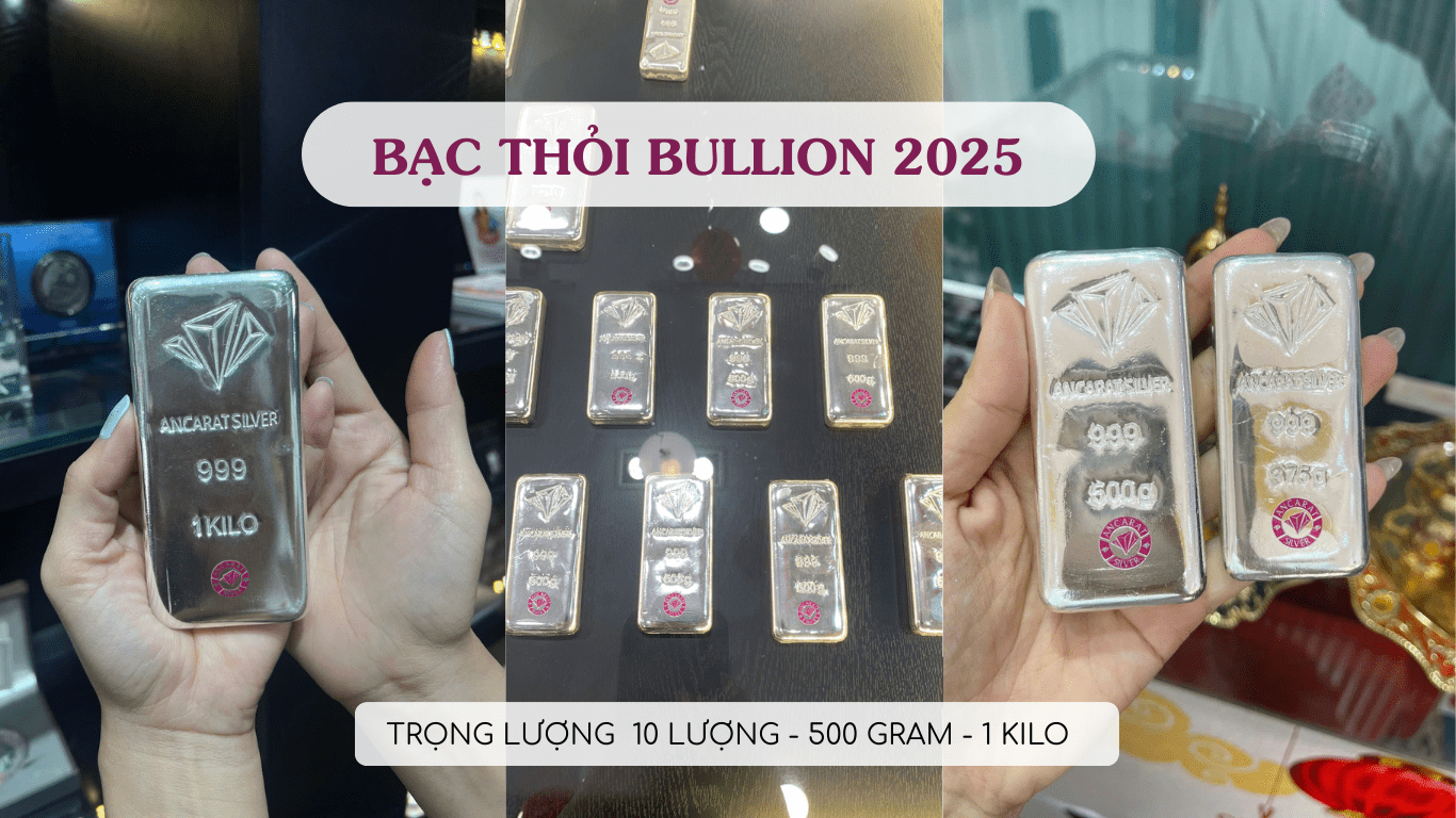 Bạc thỏi 2025 Ancarat, diện mạo mới giá trị bền lâu của bạc tích trữ.