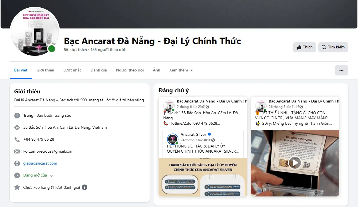 Bạc Ancarat Đà Nẵng - Đại Lý Chính Thức