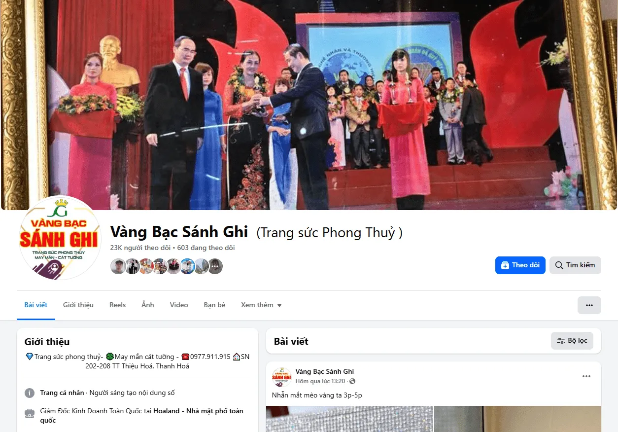 Đại lý ủy quyền chính thức của Ancarat Silver - Vàng Bạc Sánh Ghi. Đại lý ủy quyền chính thức của Ancarat Silver - Vàng Bạc Sánh Ghi.