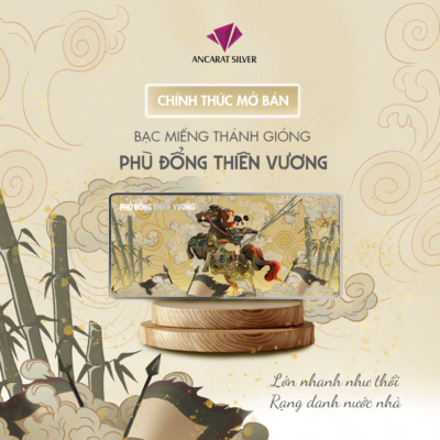 Bạc miếng Thánh Gióng chính thức mở bán vào ngày mở bán vào 14h ngày 19/5.