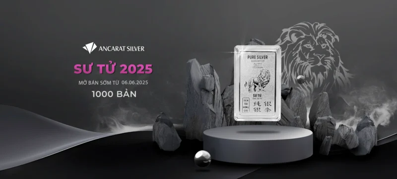 Bạc miếng Sư Tử 2025 – Tích trữ bền vững, sưu tầm khác biệt.